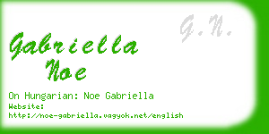 gabriella noe business card